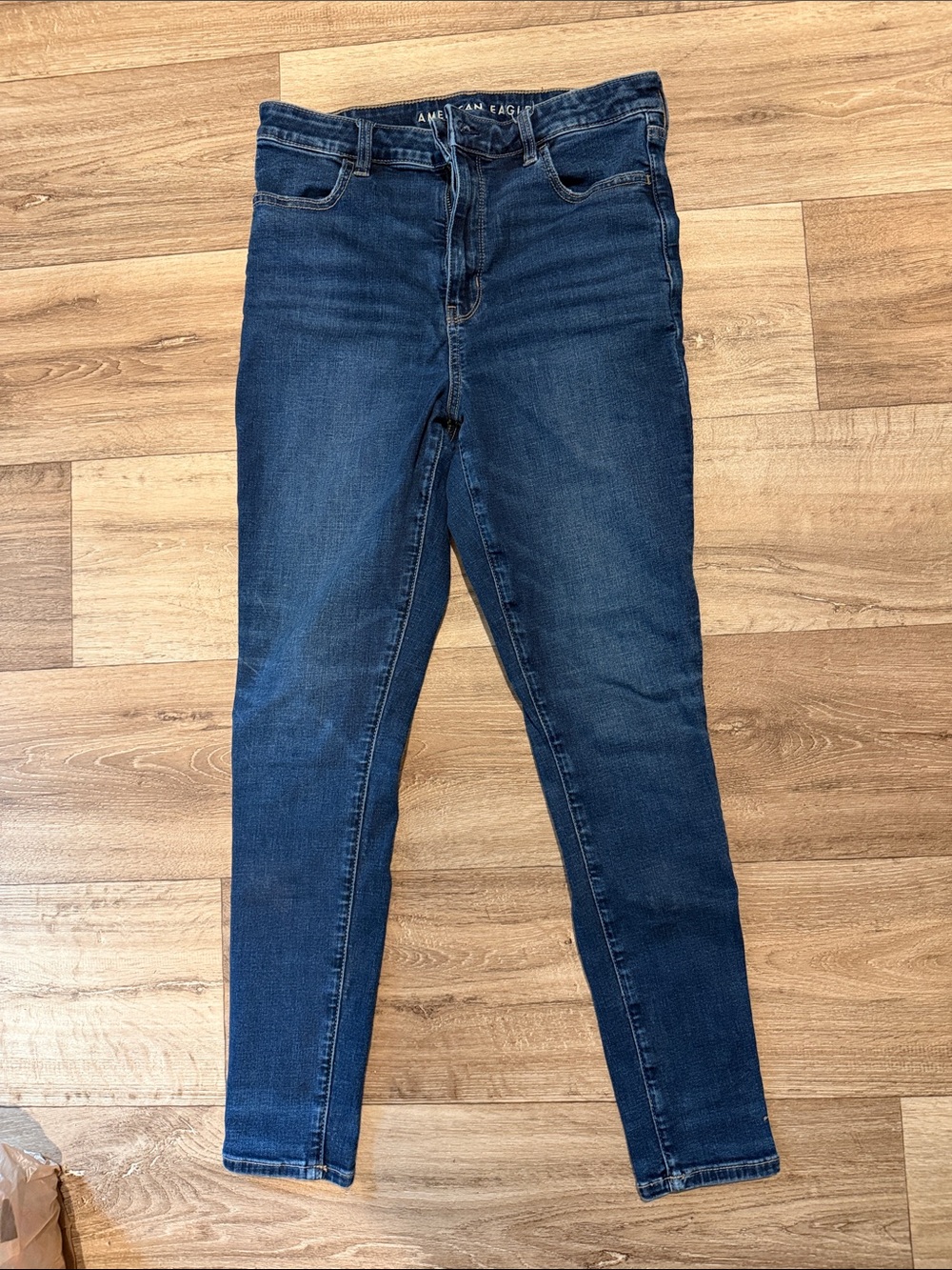 American Eagle Outfitters Women's Dark Blue Skinny Jeans